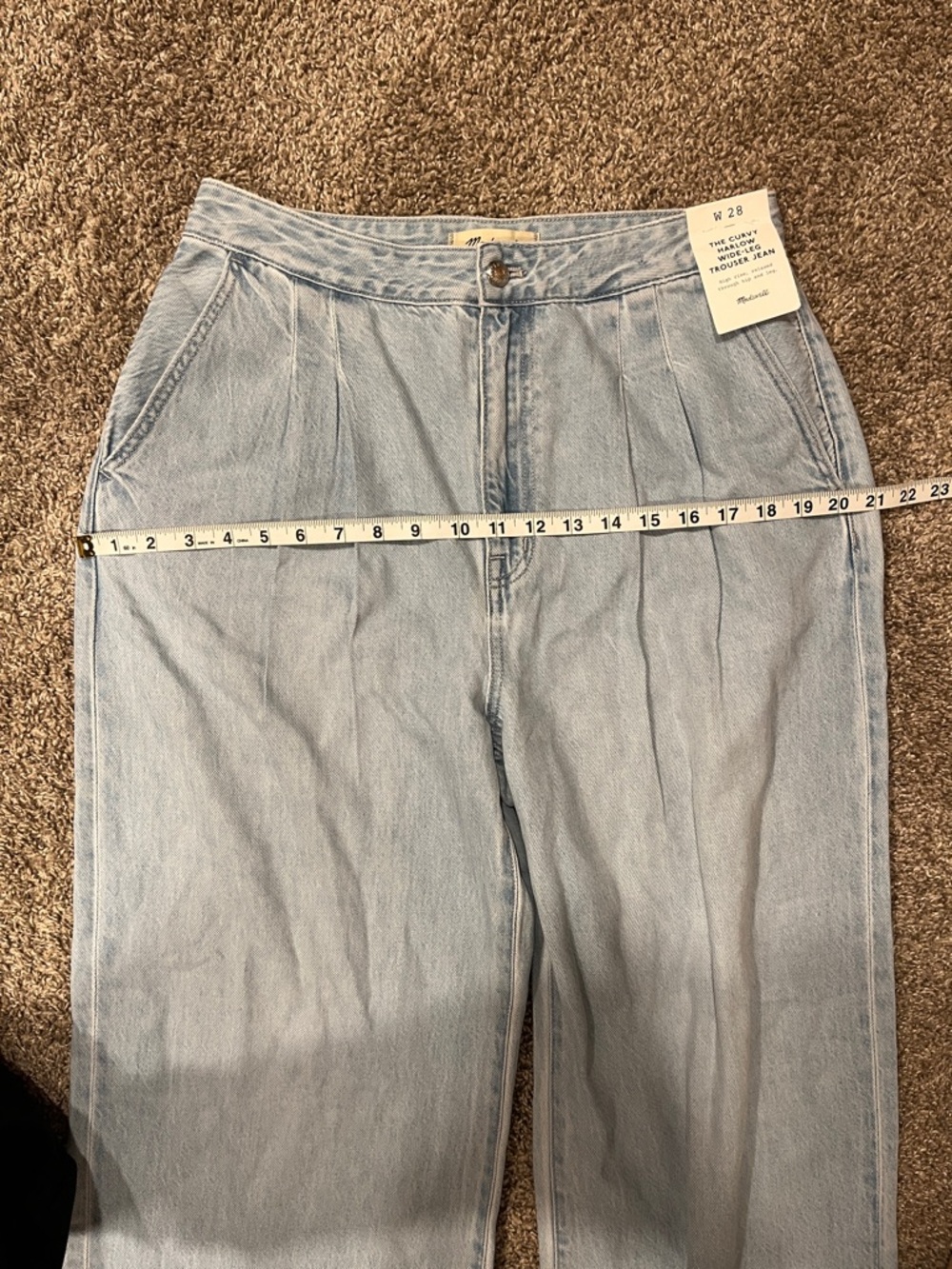 Madewell The Curvy Harlow Wide-Leg Trouser Jean Size 28 NWT - Picture 14 of 16